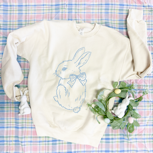 EASTER 2025: Chambray Easter Bunny (ULTIMATE SWEATSHIRT)