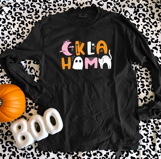 OKLA-HOMA Halloween Icons (COMFORT COLORS LONGSLEEVE)