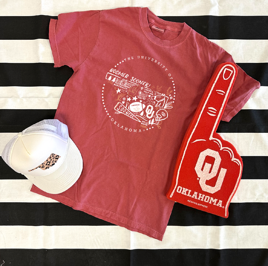 UNIV. OF OK 2024: OU Circle Storyboard (COMFORT COLORS SHORTSLEEVE)