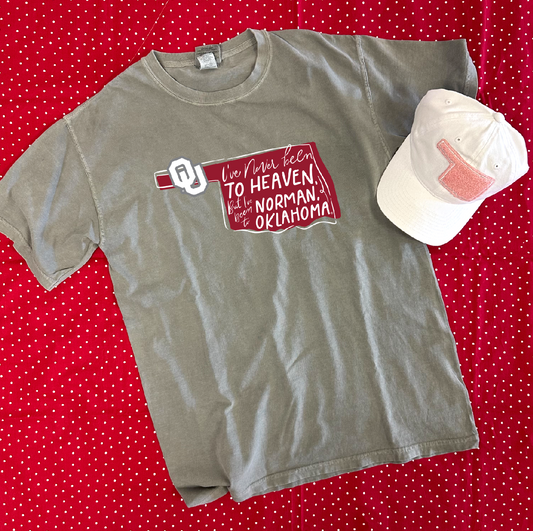 UNIV. OF OK 2024: Never Been....Norman, Oklahoma (COMFORT COLORS SHORTSLEEVE)