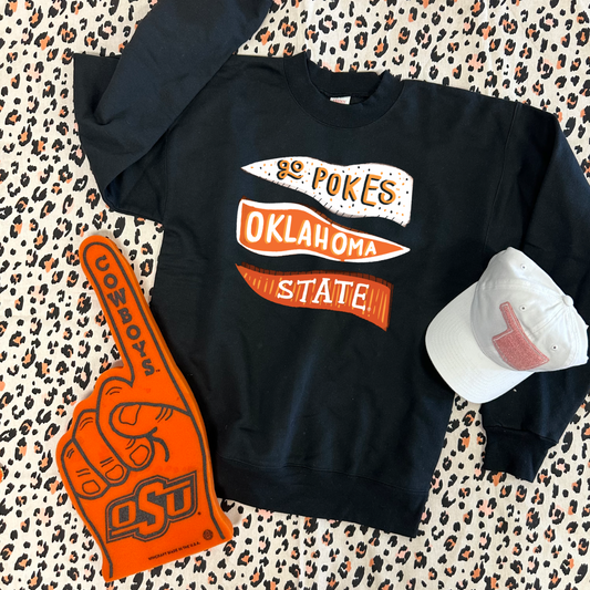 OK STATE 2024: Go Pokes Pennant (SWEATSHIRT)