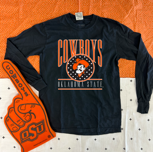 OK STATE 2024: OSU Cowboys Traditional Collegiate Tee (COMFORT COLORS LONGSLEEVE)