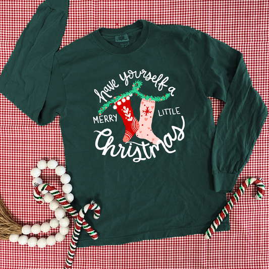 CHRISTMAS 2024: Have Yourself A Merry Little Christmas (COMFORT COLORS SHORT SLEEVE & LONG SLEEVE)