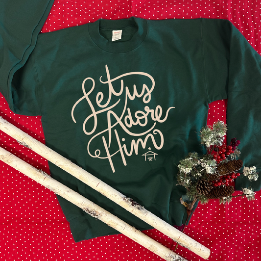 CHRISTMAS 2024: Let Us Adore Him (SWEATSHIRT)