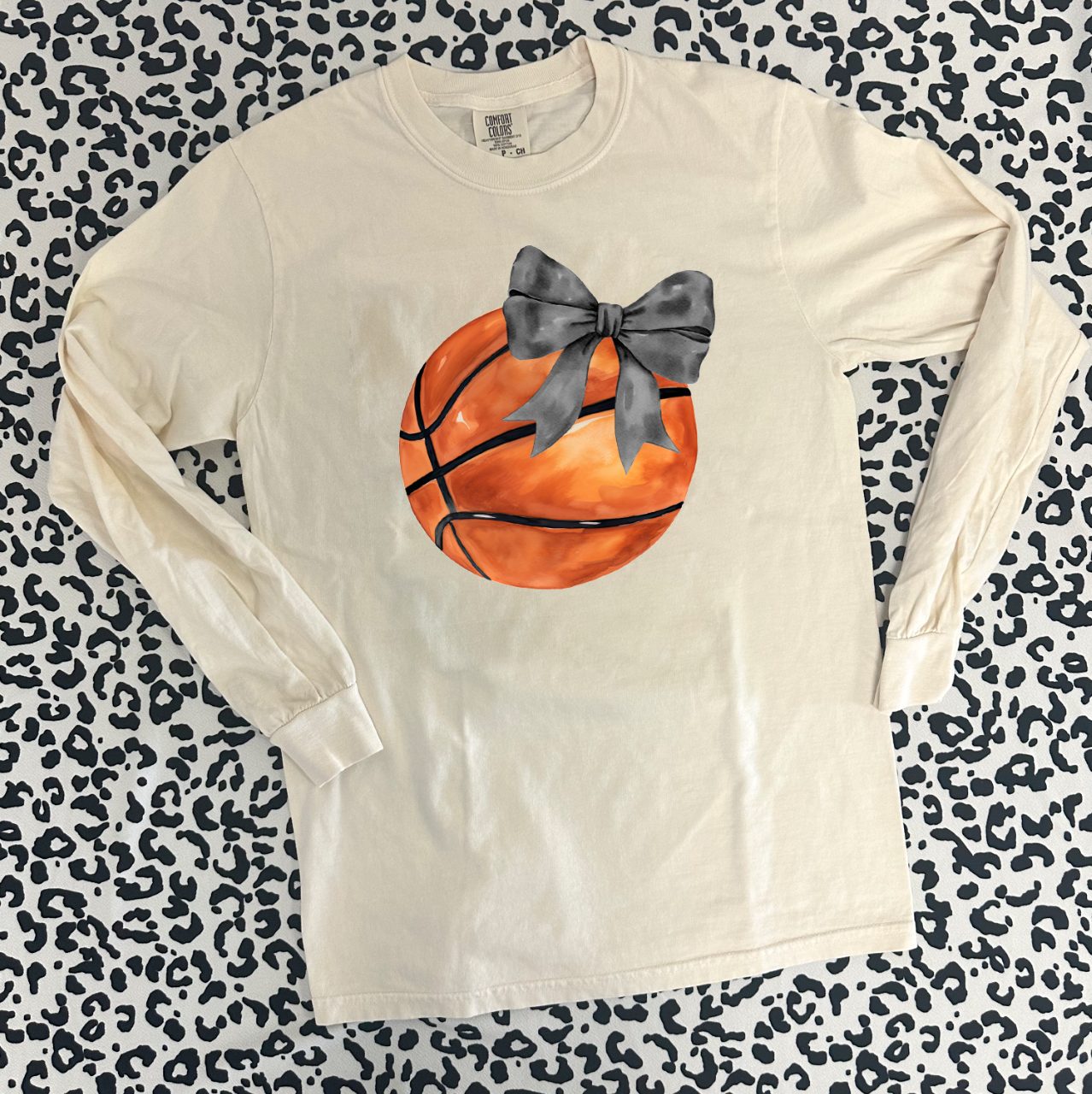 SPORTS LIFE 2024: Basketball Coquette Bow **CUSTOMIZABLE BOW & BACK** (BELLA CREW, BELLA VNECK, SHORTSLEEVE, LONGSLEEVE & SWEATSHIRT)