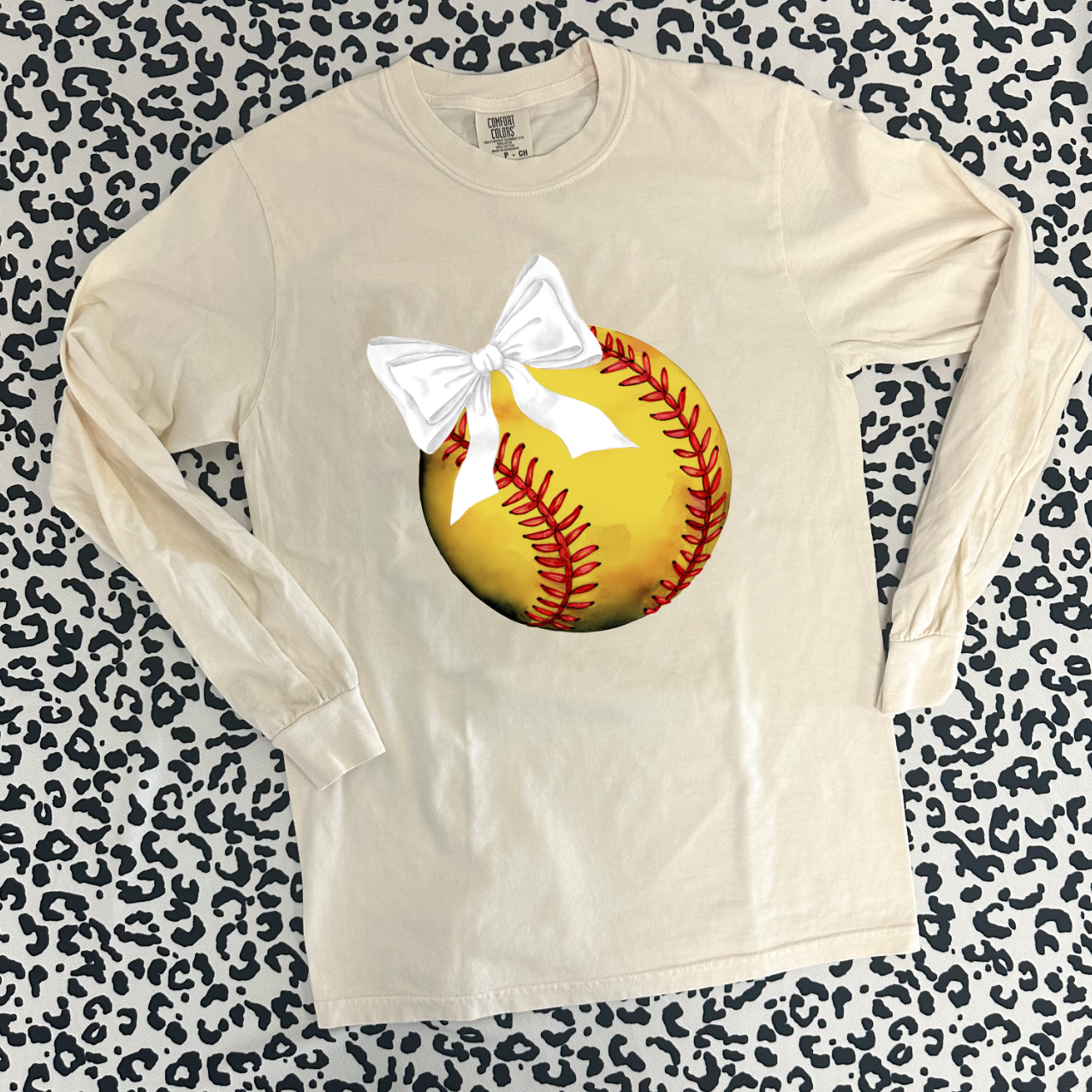 SPORTS LIFE 2024: Softball Coquette Bow **CUSTOMIZABLE BOW & BACK** (BELLA CANVAS CREW, BELLA VNECK, SHORTSLEEVE, LONGSLEEVE & SWEATSHIRT)