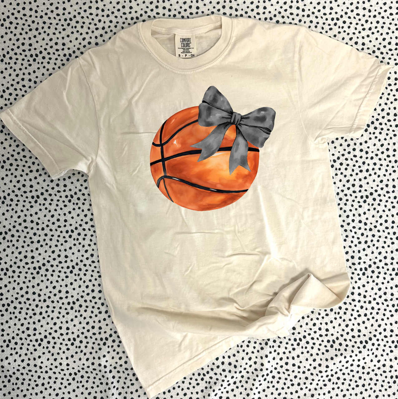 SPORTS LIFE 2024: Basketball Coquette Bow **CUSTOMIZABLE BOW & BACK** (BELLA CREW, BELLA VNECK, SHORTSLEEVE, LONGSLEEVE & SWEATSHIRT)