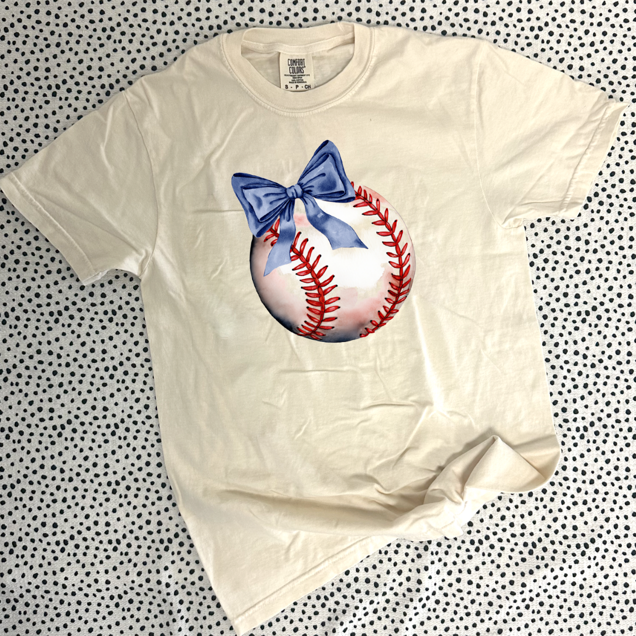 SPORTS LIFE 2024: Baseball Coquette Bow **CUSTOMIZABLE BOW & BACK** (BELLA CANVAS CREW, BELLA VNECK, SHORTSLEEVE, LONGSLEEVE & SWEATSHIRT)