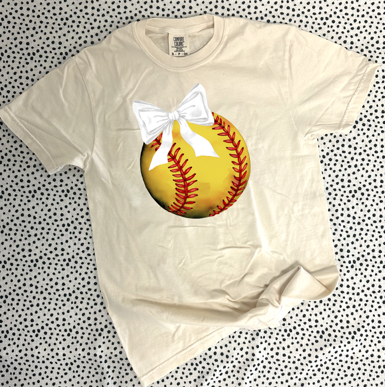 SPORTS LIFE 2024: Softball Coquette Bow **CUSTOMIZABLE BOW & BACK** (BELLA CANVAS CREW, BELLA VNECK, SHORTSLEEVE, LONGSLEEVE & SWEATSHIRT)