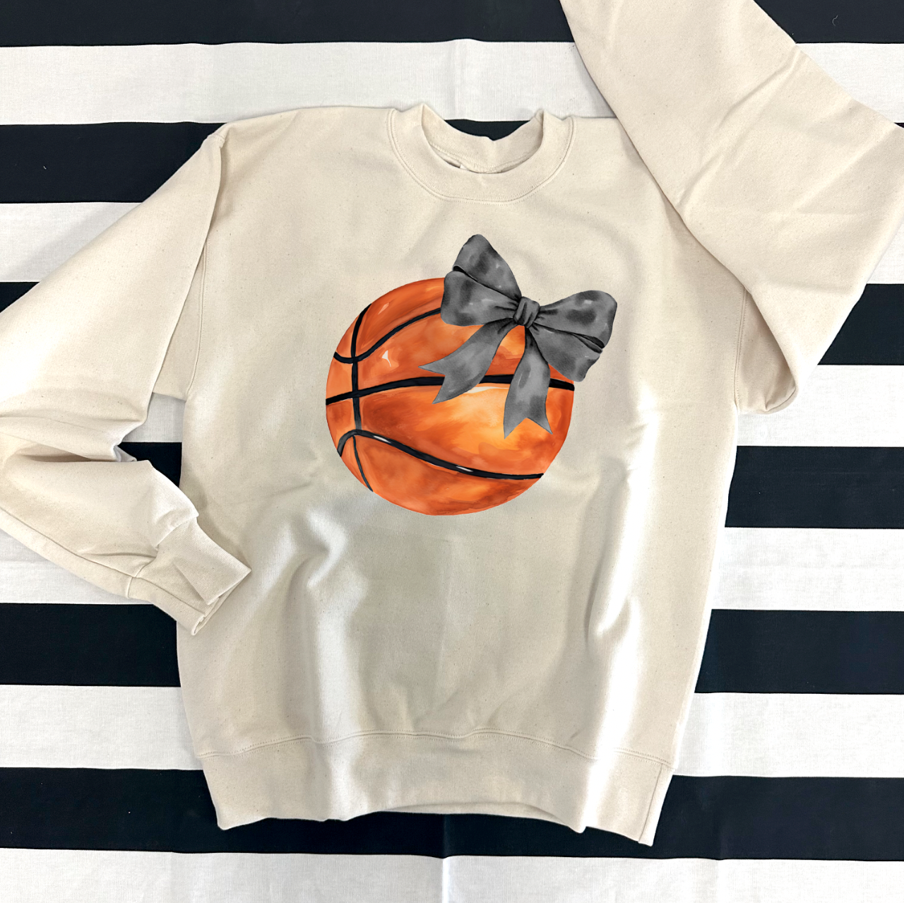 SPORTS LIFE 2024: Basketball Coquette Bow **CUSTOMIZABLE BOW & BACK** (BELLA CREW, BELLA VNECK, SHORTSLEEVE, LONGSLEEVE & SWEATSHIRT)