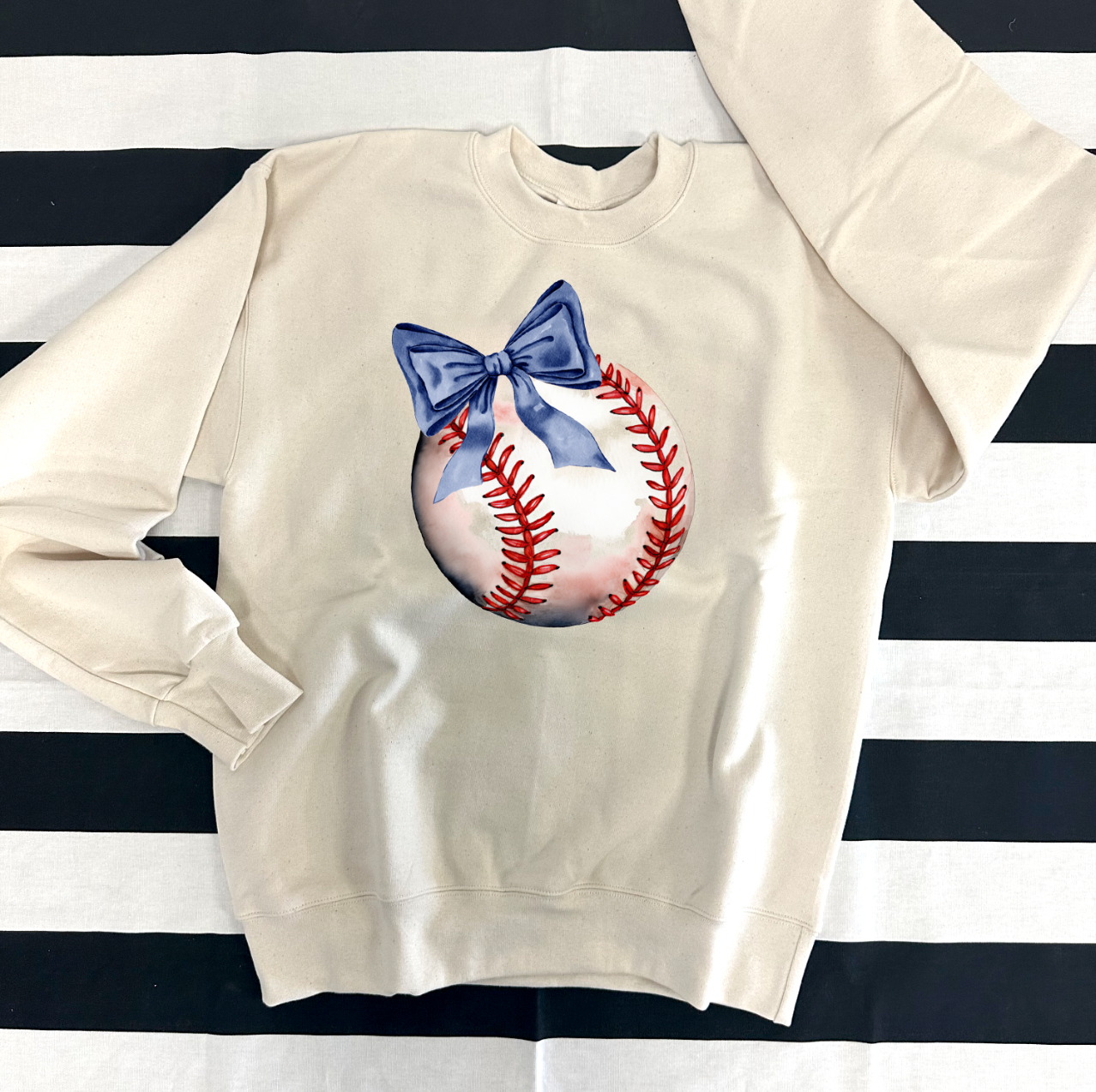 SPORTS LIFE 2024: Baseball Coquette Bow **CUSTOMIZABLE BOW & BACK** (BELLA CANVAS CREW, BELLA VNECK, SHORTSLEEVE, LONGSLEEVE & SWEATSHIRT)