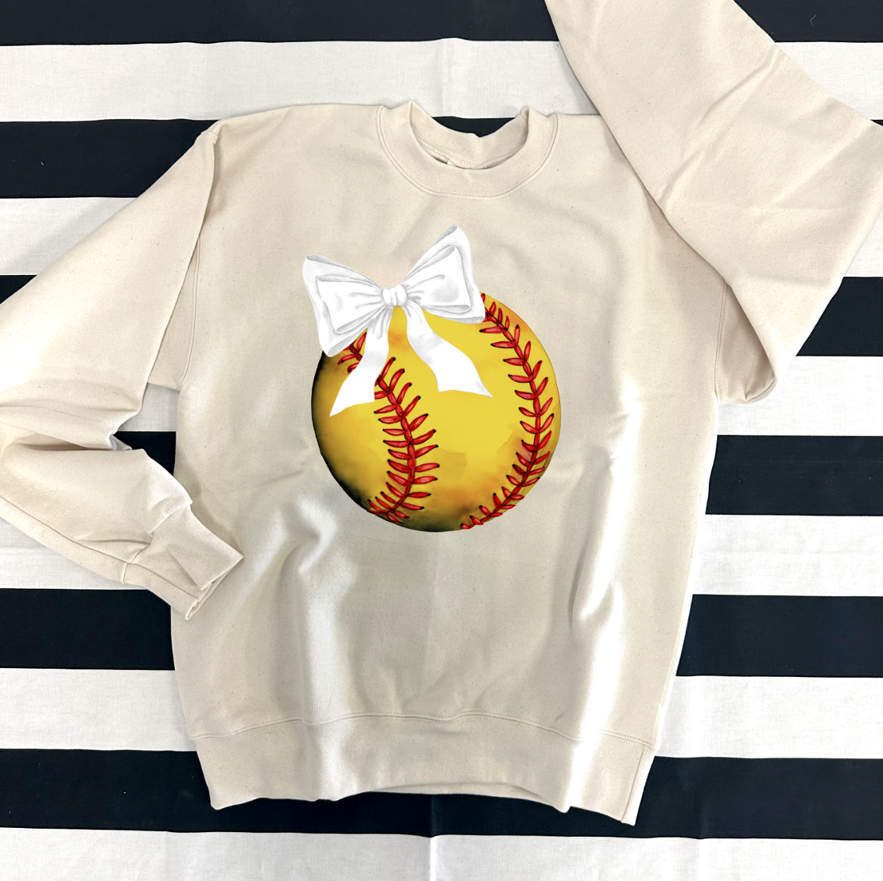 SPORTS LIFE 2024: Softball Coquette Bow **CUSTOMIZABLE BOW & BACK** (BELLA CANVAS CREW, BELLA VNECK, SHORTSLEEVE, LONGSLEEVE & SWEATSHIRT)