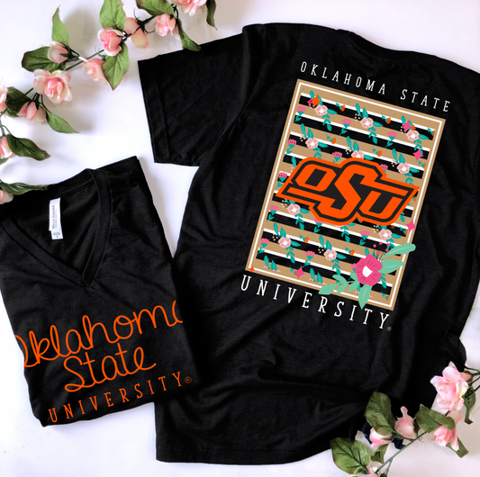 OK STATE 2022: OSU Mixed Media Logo (VNECK or CREW NECK)