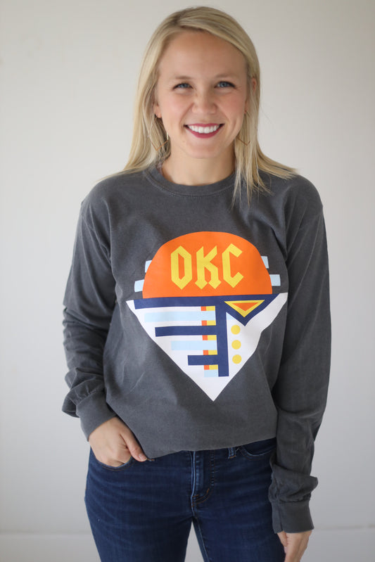 OKC SPIRIT: Modern Abstract - Comfort Longsleeve